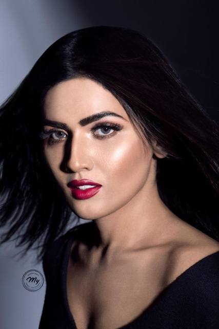 High-glam studio beauty portrait